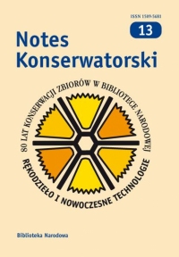 Notes konserwatorski nr 13