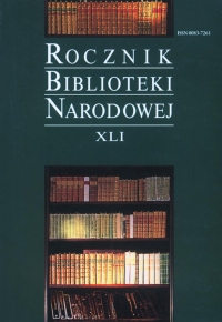 Rocznik Biblioteki Narodowej t. XLI
