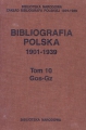 Bibliografia polska 1901-1939, t. 10: Gos-Gz