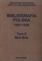 Bibliografia polska 1901-1939, t. 2: Bart-Bok