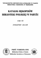 Katalog rękopisów biblioteki polskiej w Paryżu, t. 7